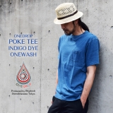 <img class='new_mark_img1' src='https://img.shop-pro.jp/img/new/icons20.gif' style='border:none;display:inline;margin:0px;padding:0px;width:auto;' />【SALE】ONEDROP「INDIGO POKE Tee」【INDIGO ONE WASH】