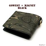 GOWEST��MAGNET �إ�����쥶��SHORT WALLET�١�BLACK�� ���硼�ȥ�����å�