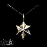 りょく『麻の葉 ヘキサグラム シルバーペンダント』六芒星 シルバーネックレス