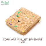 コルク・ ショートウォレット/ZIP【MIXカラー】